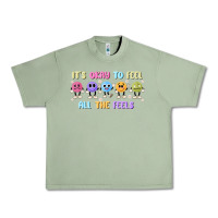Oil Green it's okay to feel all the feels Urban Heavy Tee - MaliasSmallBusiness