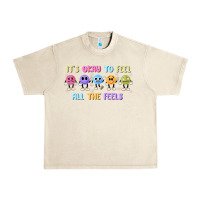 Sandshell it's okay to feel all the feels Urban Heavy Tee - MaliasSmallBusiness