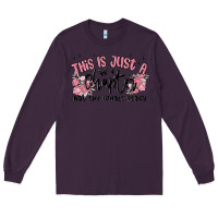 Plum this is just a chapter not the whole story Long Sleeve Tee - MaliasSmallBusiness