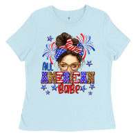 Baby Blue All American babe Ladies Tee - Neo Western