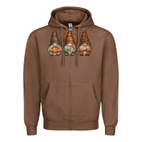 Chestnut fall gnomes Zipper Hoodie - SublimationCraftShop