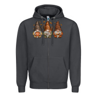 Smoke fall gnomes Zipper Hoodie - SublimationCraftShop