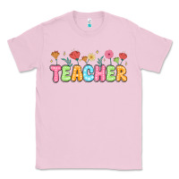 Bubblegum Pink custom teacher flowers Classic Tee - JahusDesignShop