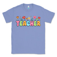 Colony Blue custom teacher flowers Classic Tee - JahusDesignShop