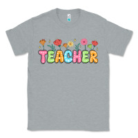 Heather Grey custom teacher flowers Classic Tee - JahusDesignShop