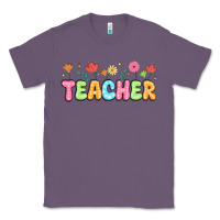 Lavender custom teacher flowers Classic Tee - JahusDesignShop