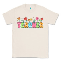 Natural custom teacher flowers Classic Tee - JahusDesignShop