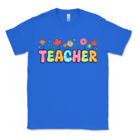 True Royal custom teacher flowers Classic Tee - JahusDesignShop