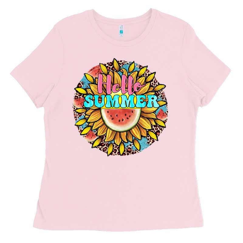 Hello Summer Ladies Tee by JahusDesignShop | Teevron