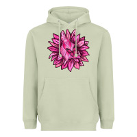 Matcha Breast Cancer Sunflower Heavyweight Hoodie - texasbilliewilder