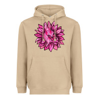 Mushroom Breast Cancer Sunflower Heavyweight Hoodie - texasbilliewilder