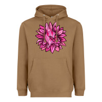 Toasted Coconut Breast Cancer Sunflower Heavyweight Hoodie - texasbilliewilder