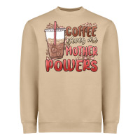 Mushroom coffee gives me mother powers Heavyweight Sweatshirt - MaliasSmallBusiness