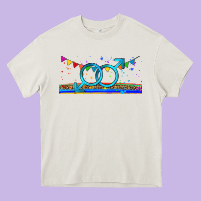 Lgbtq Gay  Libbey Glass Heavy Core Tee Designed By Hra Design Shop
