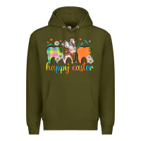 Army Green Happy Easter Dental Easter Day Premium Hoodie - HowdyJamesFarm