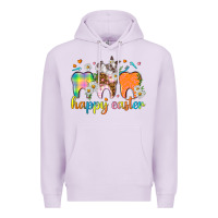 Lilac Happy Easter Dental Easter Day Premium Hoodie - HowdyJamesFarm