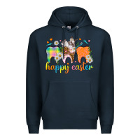 Navy Happy Easter Dental Easter Day Premium Hoodie - HowdyJamesFarm