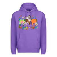Purple Happy Easter Dental Easter Day Premium Hoodie - HowdyJamesFarm