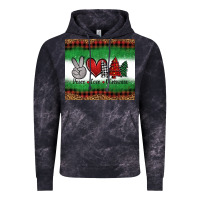 Cloud Black Peace Love Christmas Trees Vintage Hoodie - Jasminsmagicworld