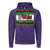 Cloud Purple Peace Love Christmas Trees Vintage Hoodie - Jasminsmagicworld