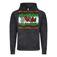 Vintage Black Peace Love Christmas Trees Vintage Hoodie - Jasminsmagicworld