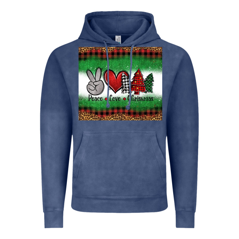 Peace Love Christmas Trees Vintage Hoodie by Jasminsmagicworld | Teevron