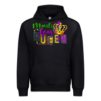 Black mardi gras queen Urban Hoodie - FaDigitalArtStudio