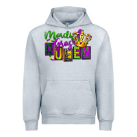 Heather Grey mardi gras queen Urban Hoodie - FaDigitalArtStudio