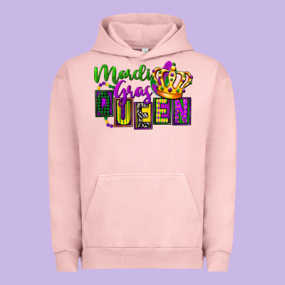 Mardi Gras Queen Urban Hoodie Designed By Fadigitalartstudio