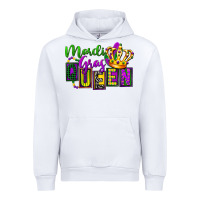 White mardi gras queen Urban Hoodie - FaDigitalArtStudio