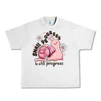 Lunar Rock snail progress is stil progress Urban Heavy Tee - MaliasSmallBusiness