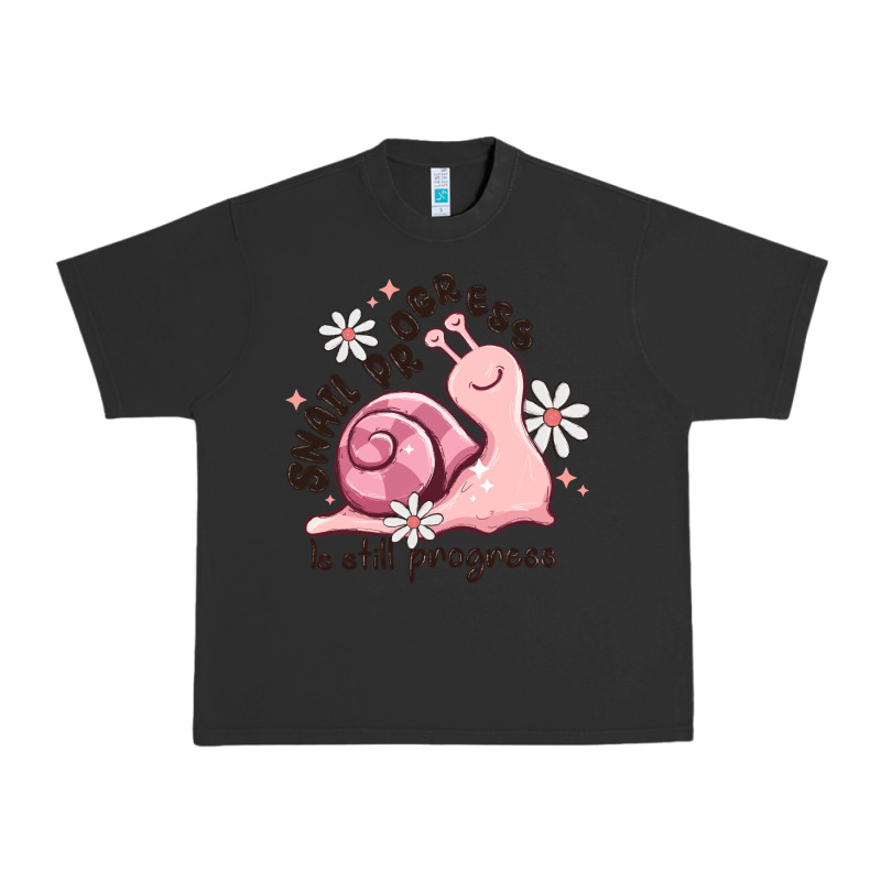 Snail Progress Is Stil Progress Urban Heavy Tee by MaliasSmallBusiness | Teevron