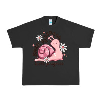 Pigment Black snail progress is stil progress Urban Heavy Tee - MaliasSmallBusiness