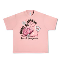 Salmon snail progress is stil progress Urban Heavy Tee - MaliasSmallBusiness