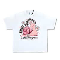 White snail progress is stil progress Urban Heavy Tee - MaliasSmallBusiness
