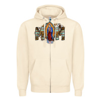 Sandshell mom virgin mary Zipper Hoodie - SublimationCraftShop