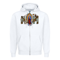 White mom virgin mary Zipper Hoodie - SublimationCraftShop