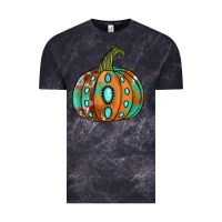 Cloud Black western cowhide turquoise pumpkin Vintage Tee - Jasminsmagicworld