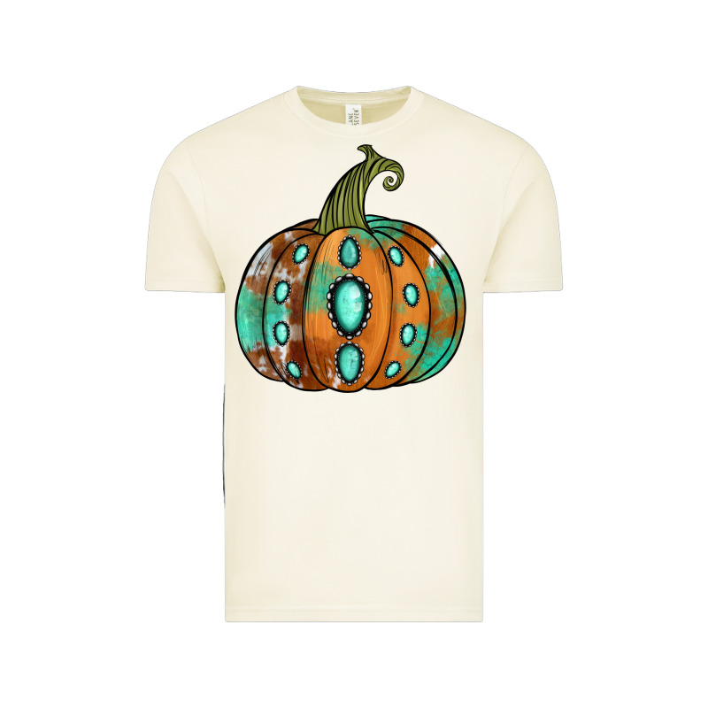 Western Cowhide Turquoise Pumpkin Vintage Tee by Jasminsmagicworld | Teevron