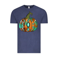 Vintage Denim western cowhide turquoise pumpkin Vintage Tee - Jasminsmagicworld