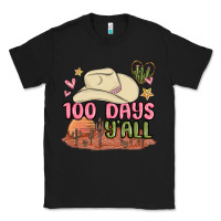 Black 100 days y'all malia Classic Tee - MaliasSmallBusiness