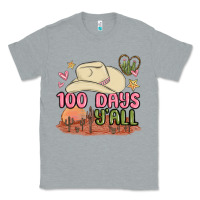 Heather Grey 100 days y'all malia Classic Tee - MaliasSmallBusiness