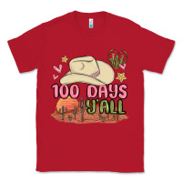 Red 100 days y'all malia Classic Tee - MaliasSmallBusiness