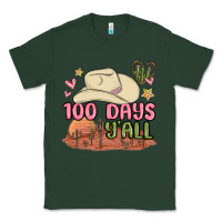 Sports Green 100 days y'all malia Classic Tee - MaliasSmallBusiness