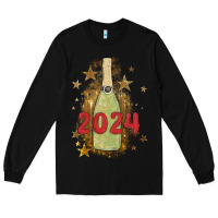 Black sparkly champagne Long Sleeve Tee - MaliasSmallBusiness