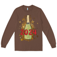 Chestnut sparkly champagne Long Sleeve Tee - MaliasSmallBusiness