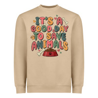 Mushroom it's a good day to save animals Heavyweight Sweatshirt - MaliasSmallBusiness