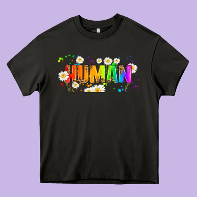 Lgbtq Human  Libbey Glass Heavy Core Tee Designed By Hra Design Shop