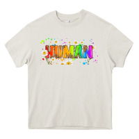 Cream lgbtq human  libbey glass Heavy Core Tee - HRA Design Shop