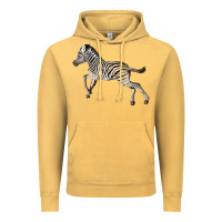 Vintage Mustard Baby Zebra Vintage Hoodie - LillyAllenDesigns